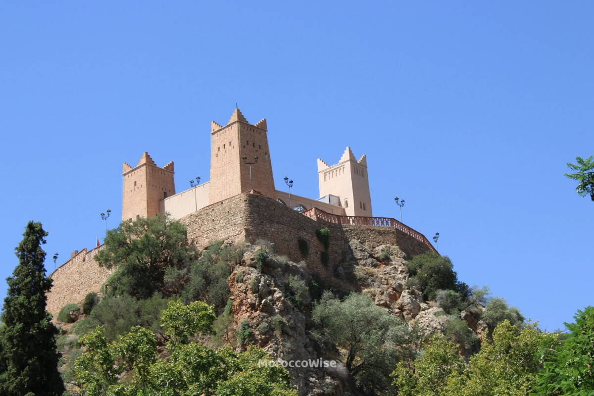 Architecture and courtyard details at the Kasbah of Tangier